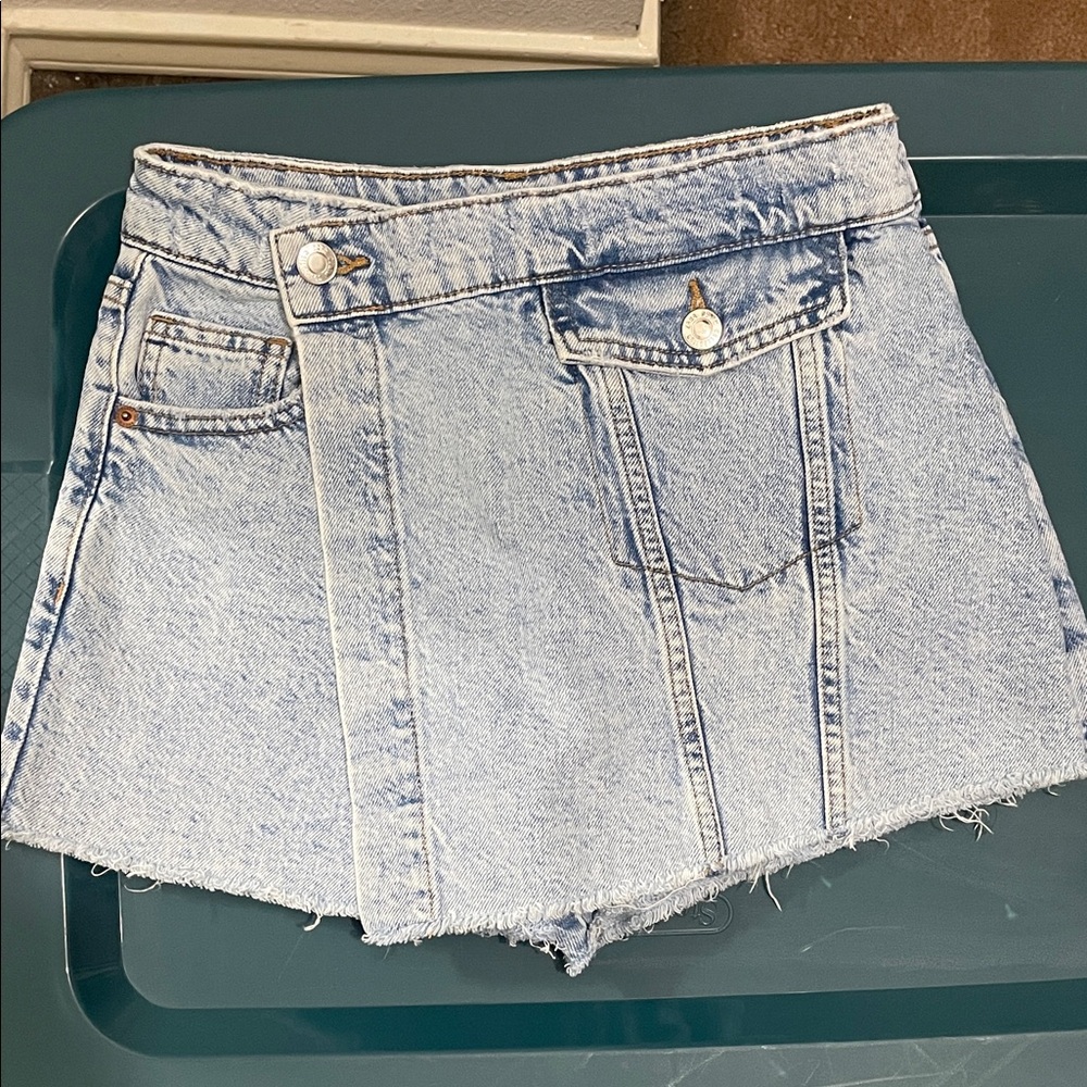 Zara denim skort